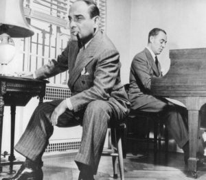 Richard Rodgers and Lorenz Hart composing a song