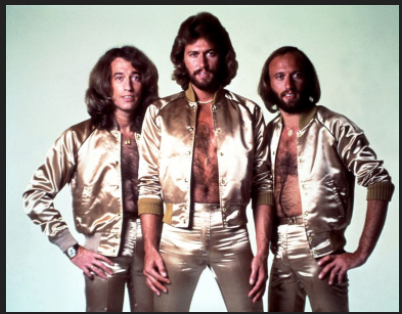 The Bee Gees at the height of their disco fame.